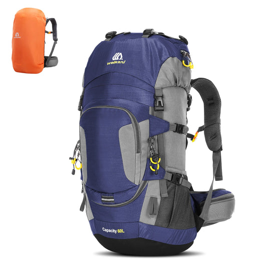Sac à Dos de Randonnée 60L — Trek Multi-Jours avec Housse de Pluie
