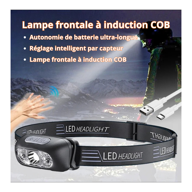 Lampe Frontale Rechargeable — Randonnée et Usage Quotidien