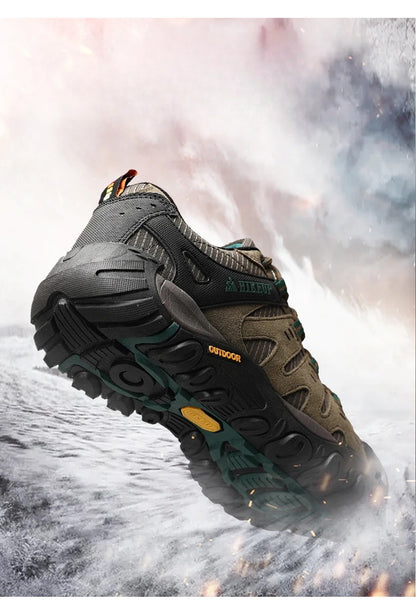 Chaussures de Randonnée HIKEUP en Cuir Suédé - Résistantes - Homme