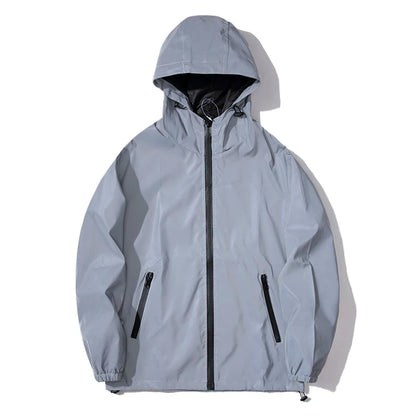 Veste Réfléchissante Imperméable à Capuche - Randonnée et Running de Nuit