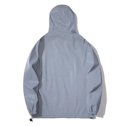 Veste Réfléchissante Imperméable à Capuche - Randonnée et Running de Nuit