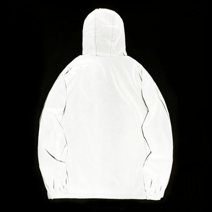 Veste Réfléchissante Imperméable à Capuche - Randonnée et Running de Nuit