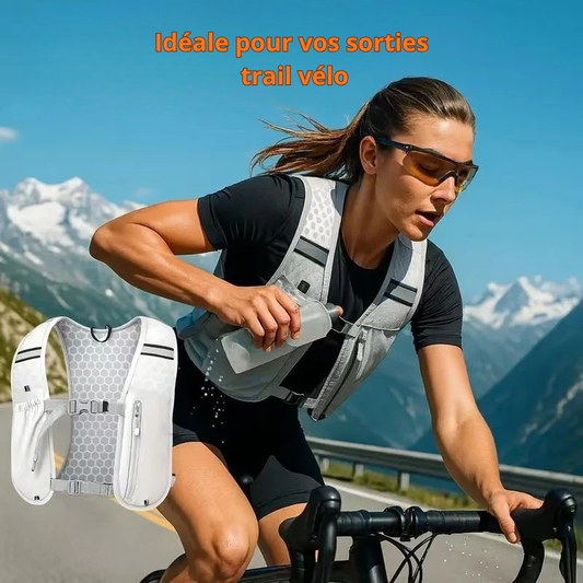 Gilet d'Hydratation Poche Téléphone — Trail, Rando et Sport au Quotidien