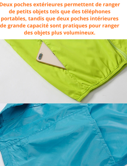 Veste Imperméable Coupe-Vent - Randonnée et Camping - Unisexe
