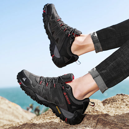 Chaussures de Randonnée HIKEUP en Cuir Suédé - Résistantes - Homme