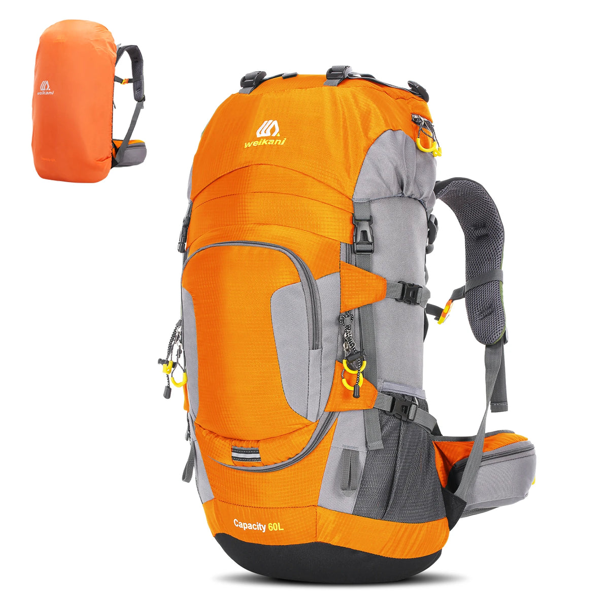 Sac à Dos de Randonnée 60L — Trek Multi-Jours avec Housse de Pluie