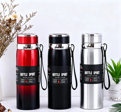 Bouteille Isotherme 1L en Inox - Chaud ou Froid Longue Durée