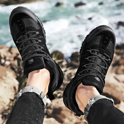 Chaussures de Randonnée HIKEUP en Cuir Suédé - Résistantes - Homme