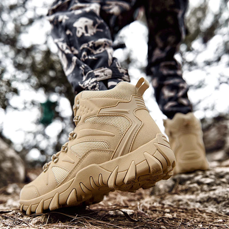 Bottines Tactiques Renforcées - Camping et Randonnée - Homme