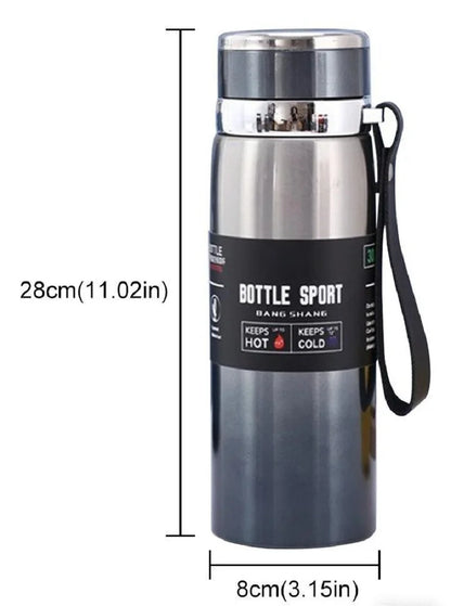 Bouteille Isotherme 1L en Inox - Chaud ou Froid Longue Durée