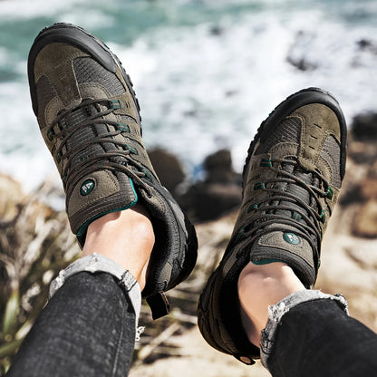Chaussures de Randonnée HIKEUP en Cuir Suédé - Résistantes - Homme