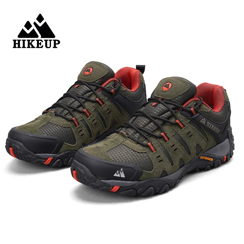 Chaussures de Randonnée HIKEUP en Cuir Suédé - Résistantes - Homme