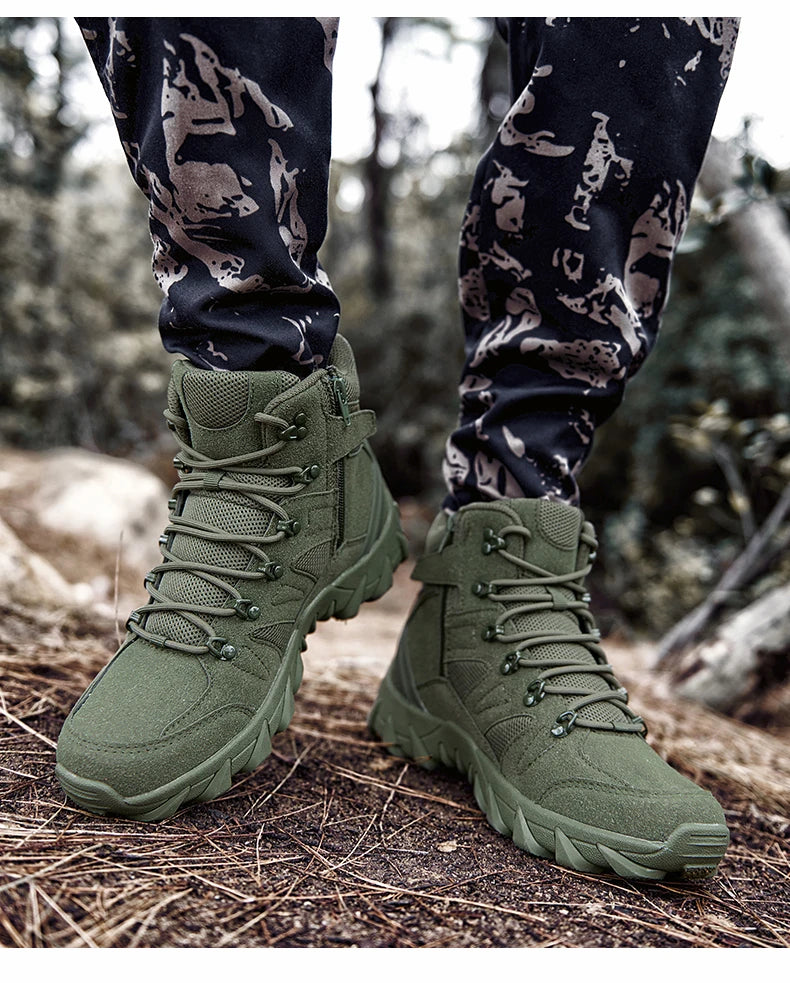 Bottines Tactiques Renforcées - Camping et Randonnée - Homme