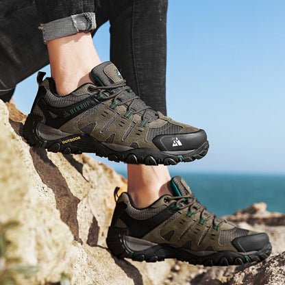 Chaussures de Randonnée HIKEUP en Cuir Suédé - Résistantes - Homme
