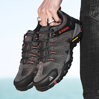 Chaussures de Randonnée HIKEUP en Cuir Suédé - Résistantes - Homme