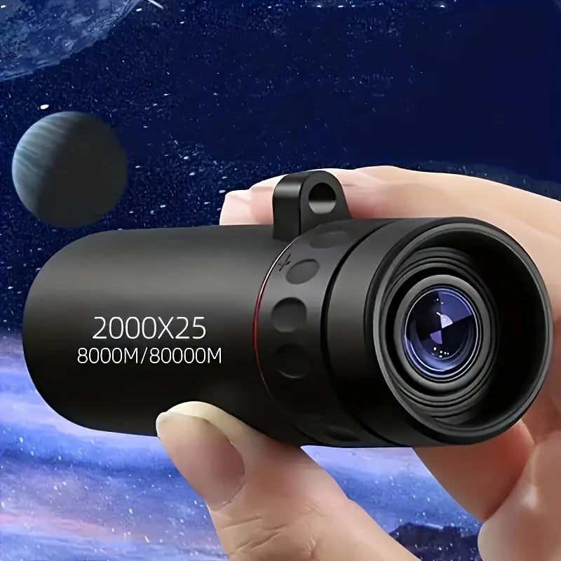 Monoculaire HD 2000x25 - Compact pour Randonnée et Observation