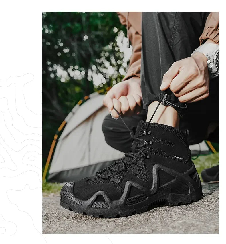 Bottines Tactiques Imperméables - Randonnée et Extérieur - Homme