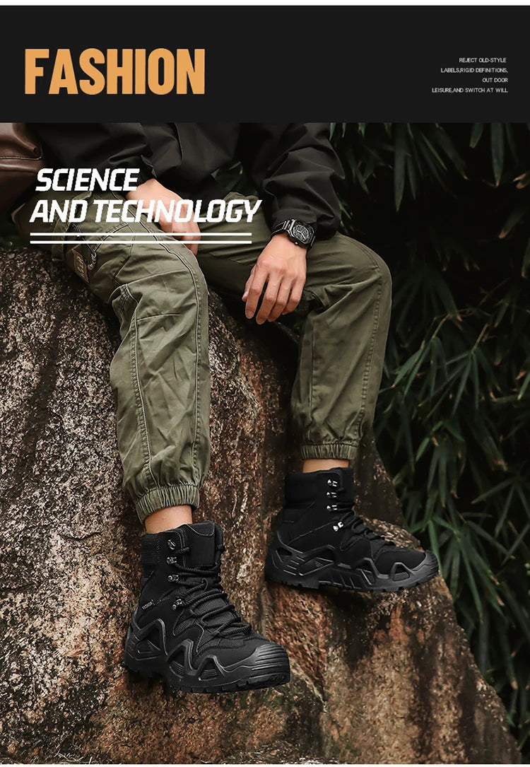 Bottines Tactiques Imperméables - Randonnée et Extérieur - Homme