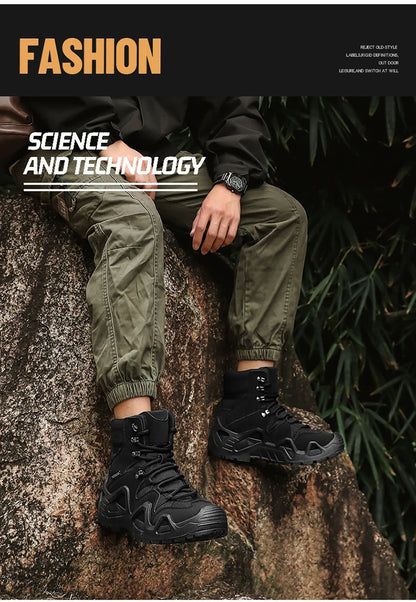 Bottines Tactiques Imperméables - Randonnée et Extérieur - Homme