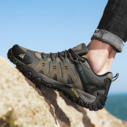 Chaussures de Randonnée HIKEUP en Cuir Suédé - Résistantes - Homme