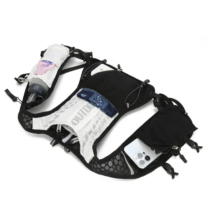 Gilet d'Hydratation Réfléchissant - Trail, Vélo et Randonnée