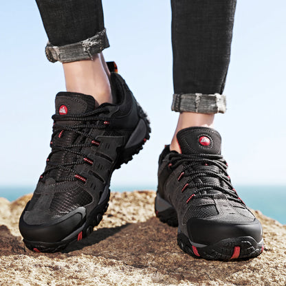 Chaussures de Randonnée HIKEUP en Cuir Suédé - Résistantes - Homme