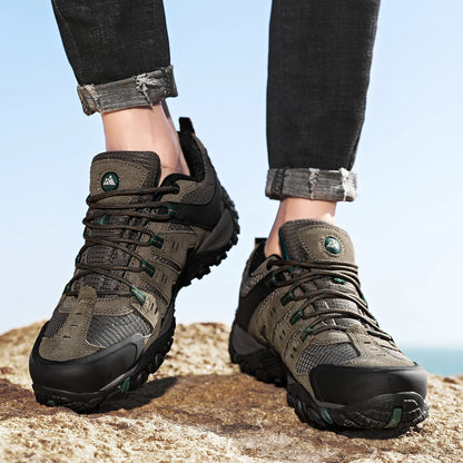 Chaussures de Randonnée HIKEUP en Cuir Suédé - Résistantes - Homme