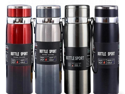 Bouteille Isotherme 1L Inox — Randonnée, Sport et Quotidien