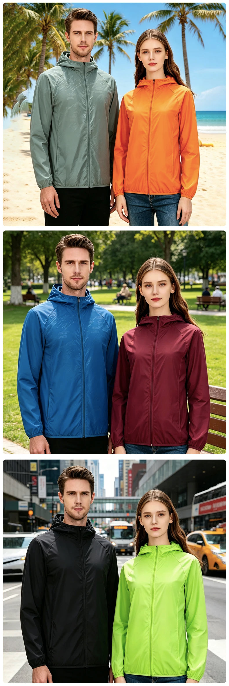 Veste Imperméable Coupe-Vent - Randonnée et Camping - Unisexe