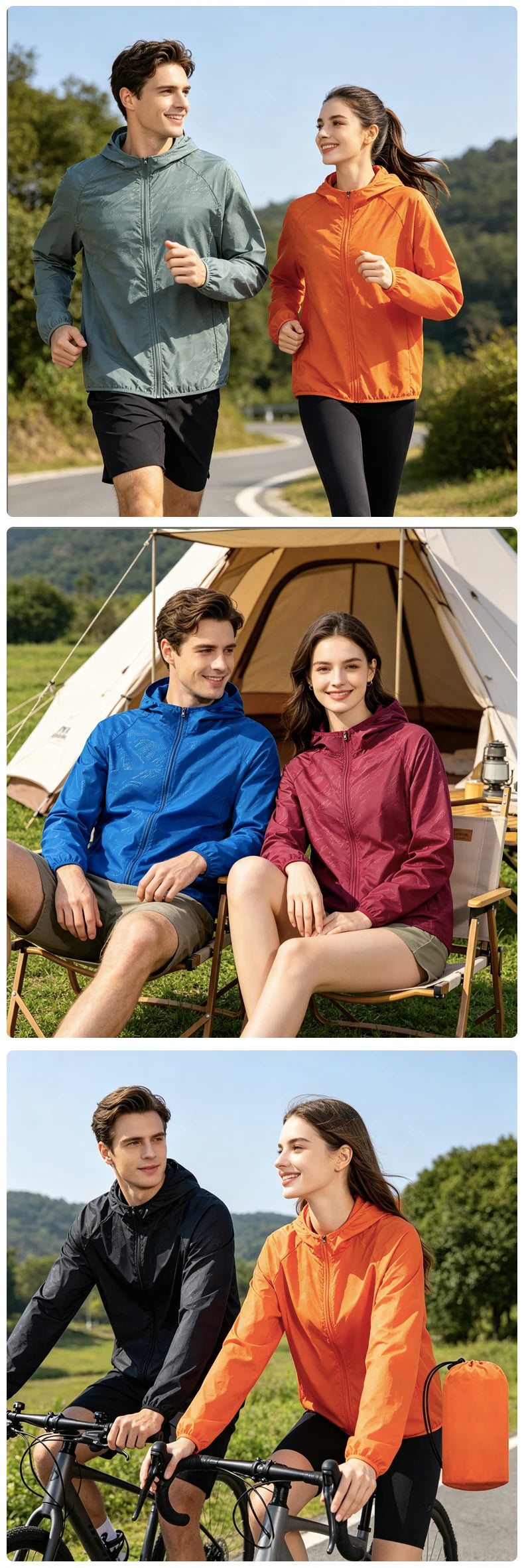 Veste Imperméable Coupe-Vent - Randonnée et Camping - Unisexe