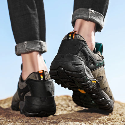 Chaussures de Randonnée HIKEUP en Cuir Suédé - Résistantes - Homme