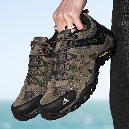 Chaussures de Randonnée HIKEUP en Cuir Suédé - Résistantes - Homme