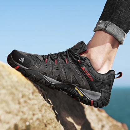 Chaussures de Randonnée HIKEUP en Cuir Suédé - Résistantes - Homme