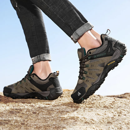 Chaussures de Randonnée HIKEUP en Cuir Suédé - Résistantes - Homme