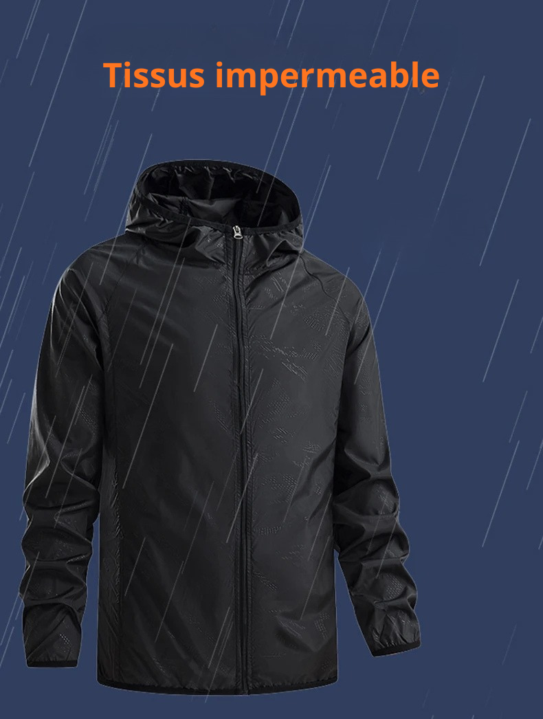 Veste Imperméable Coupe-Vent - Randonnée et Camping - Unisexe