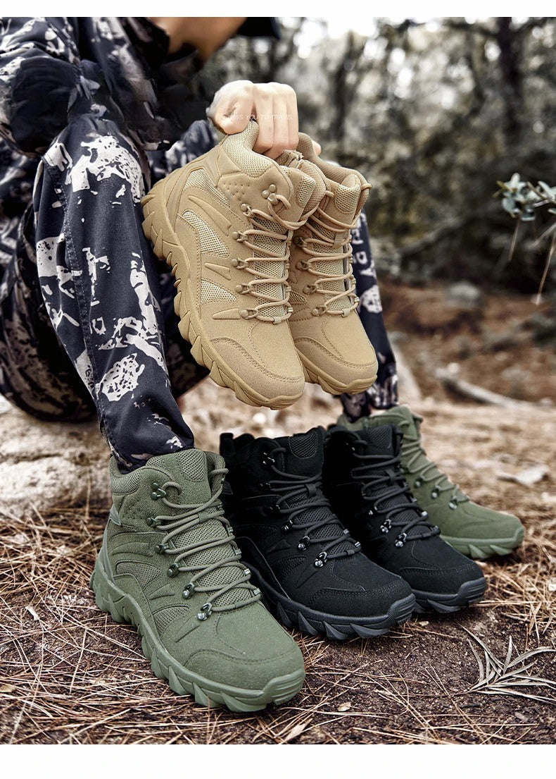 Bottines Tactiques Renforcées - Camping et Randonnée - Homme